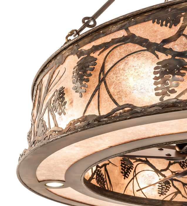 Meyda Tiffany 247420 16 Light Chandel-Air, Dark Burnished Antique Copper