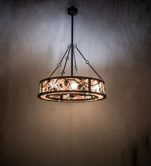 Meyda Tiffany 247420 16 Light Chandel-Air, Dark Burnished Antique Copper