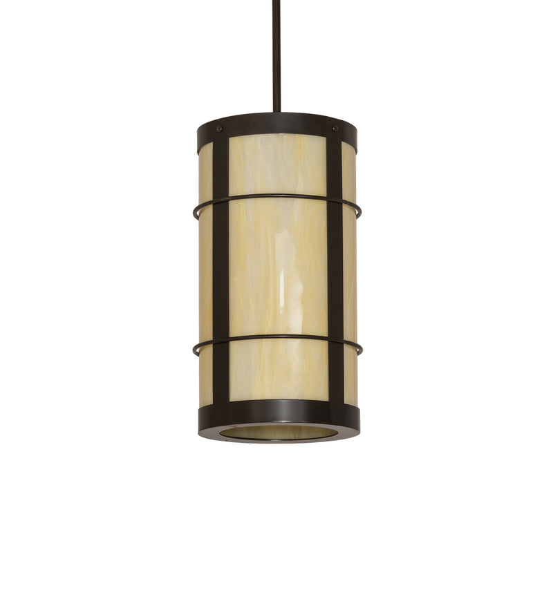 Meyda Tiffany 247656 One Light Mini Pendant, Timeless Bronze