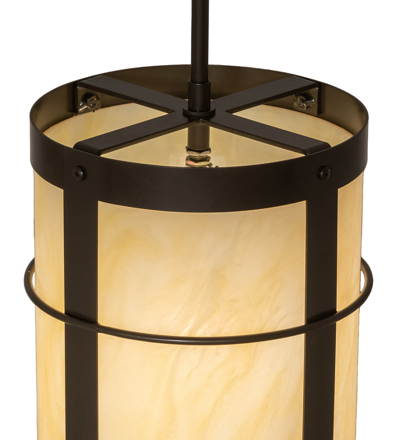 Meyda Tiffany 247656 One Light Mini Pendant, Timeless Bronze