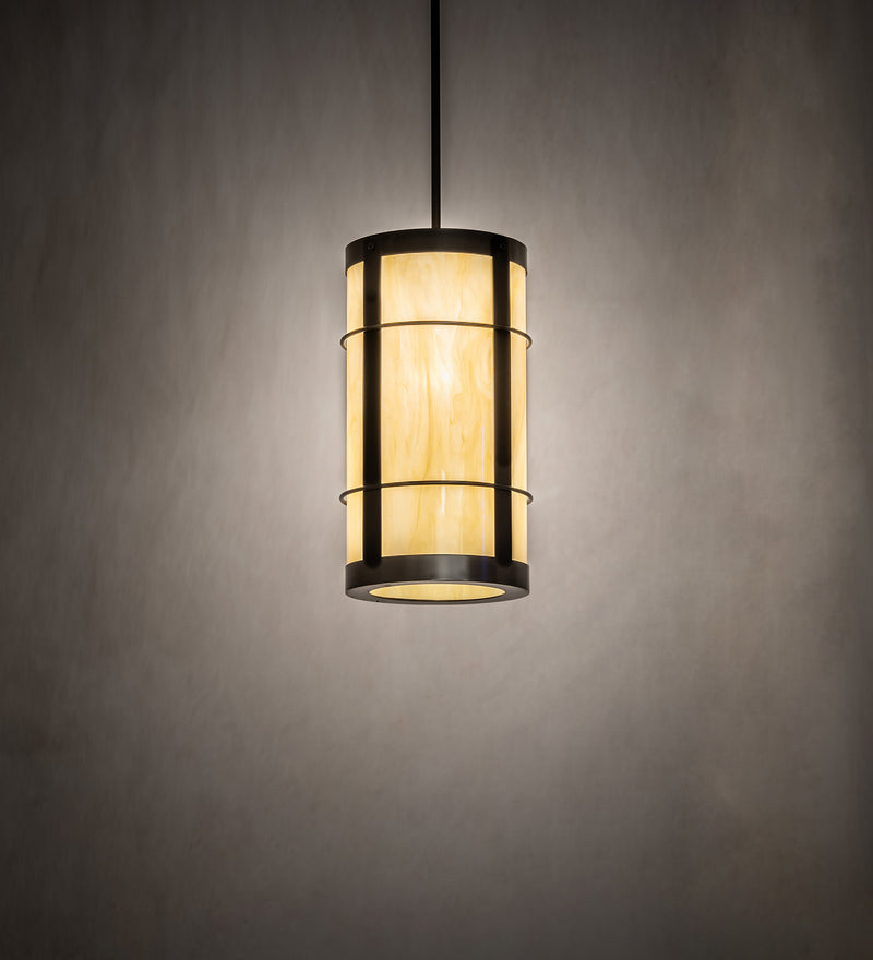 Meyda Tiffany 247656 One Light Mini Pendant, Timeless Bronze