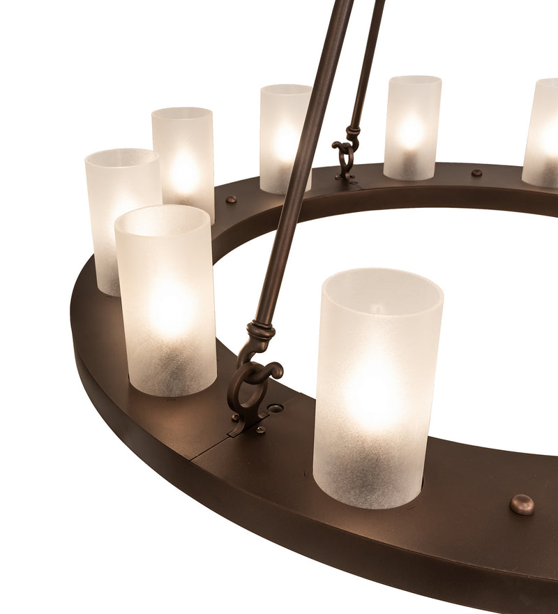 Meyda Tiffany 247664 18 Light Chandelier, Mahogany Bronze