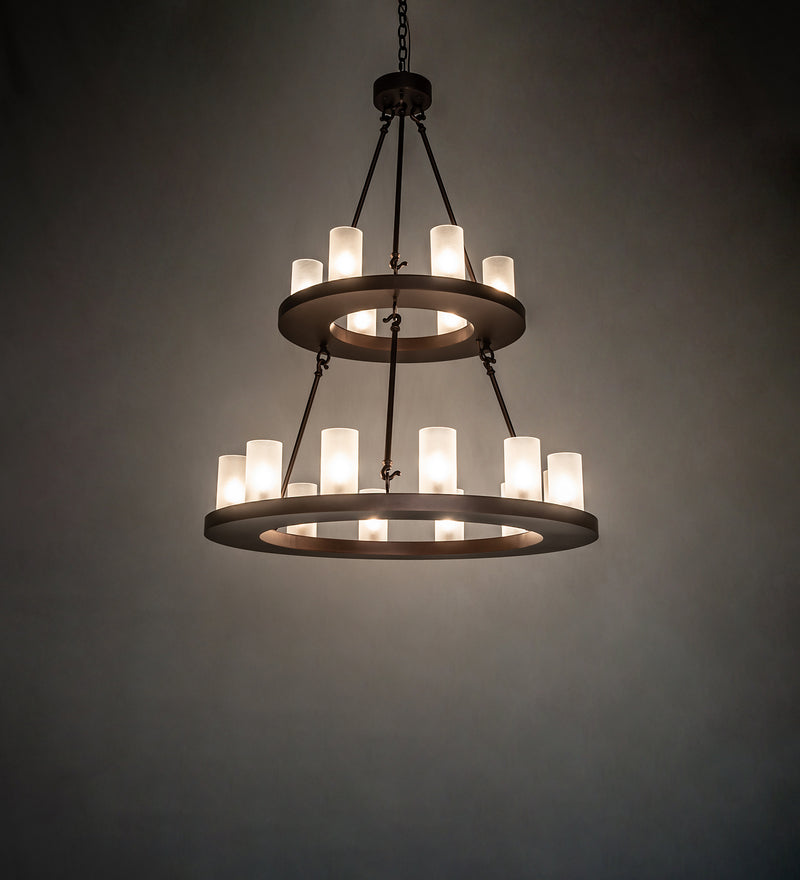 Meyda Tiffany 247664 18 Light Chandelier, Mahogany Bronze
