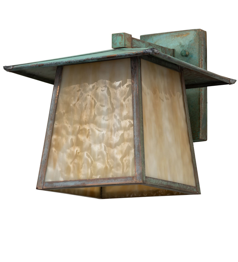 Meyda Tiffany 247818 One Light Wall Sconce, Verdigris
