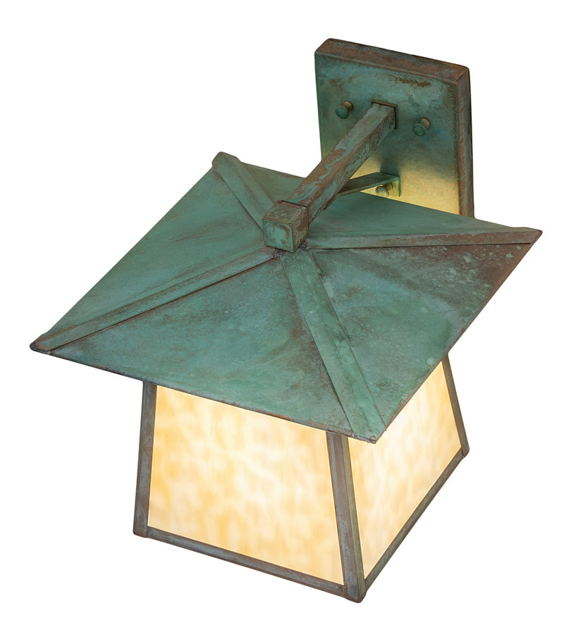 Meyda Tiffany 247818 One Light Wall Sconce, Verdigris