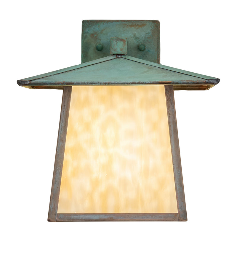 Meyda Tiffany 247818 One Light Wall Sconce, Verdigris