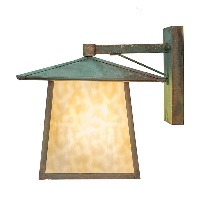 Meyda Tiffany 247818 One Light Wall Sconce, Verdigris