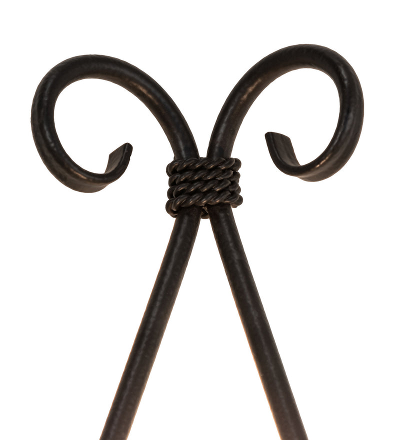 Meyda Tiffany 247883 One Light Wall Sconce, Black Satin Wrought Iron