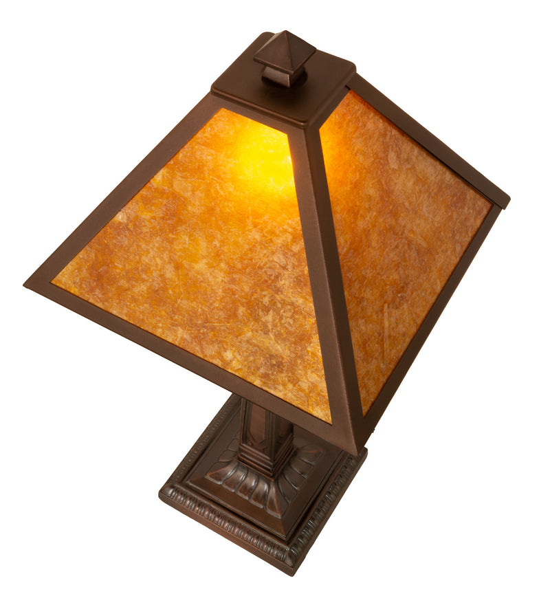 Meyda Tiffany 248804 One Light Table Lamp, Mahogany Bronze