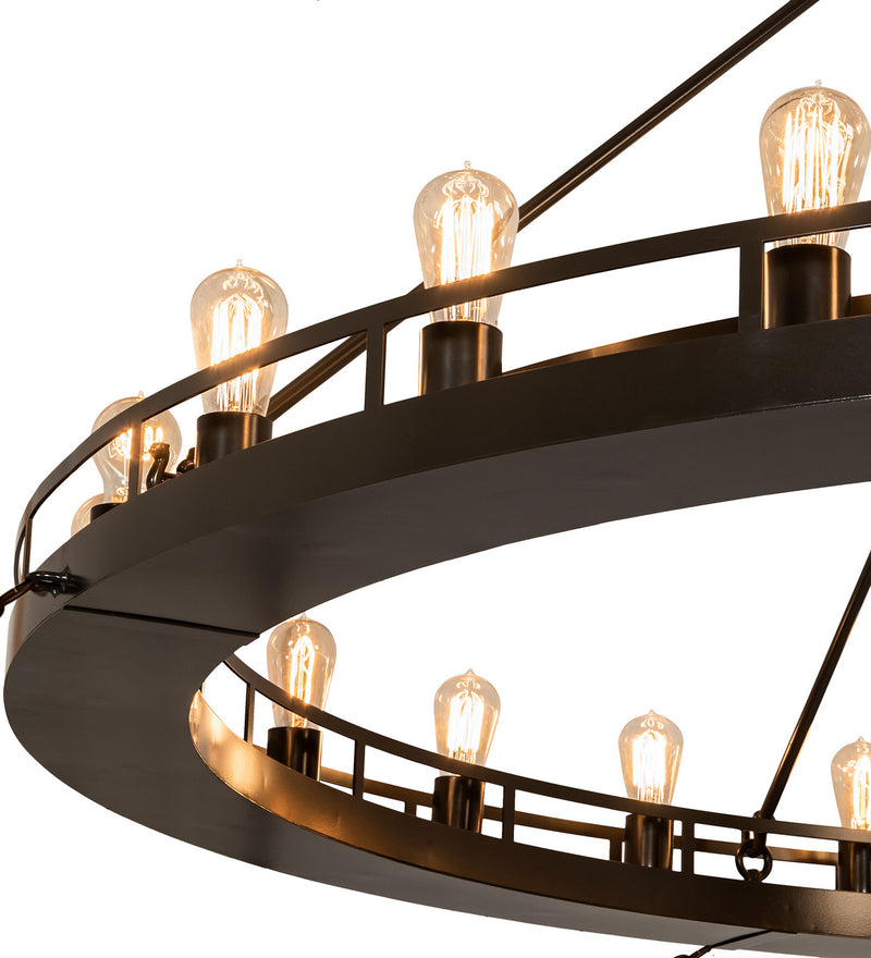 Meyda Tiffany 249013 24 Light Chandelier, Phosphate Prime/Timeless Bronze