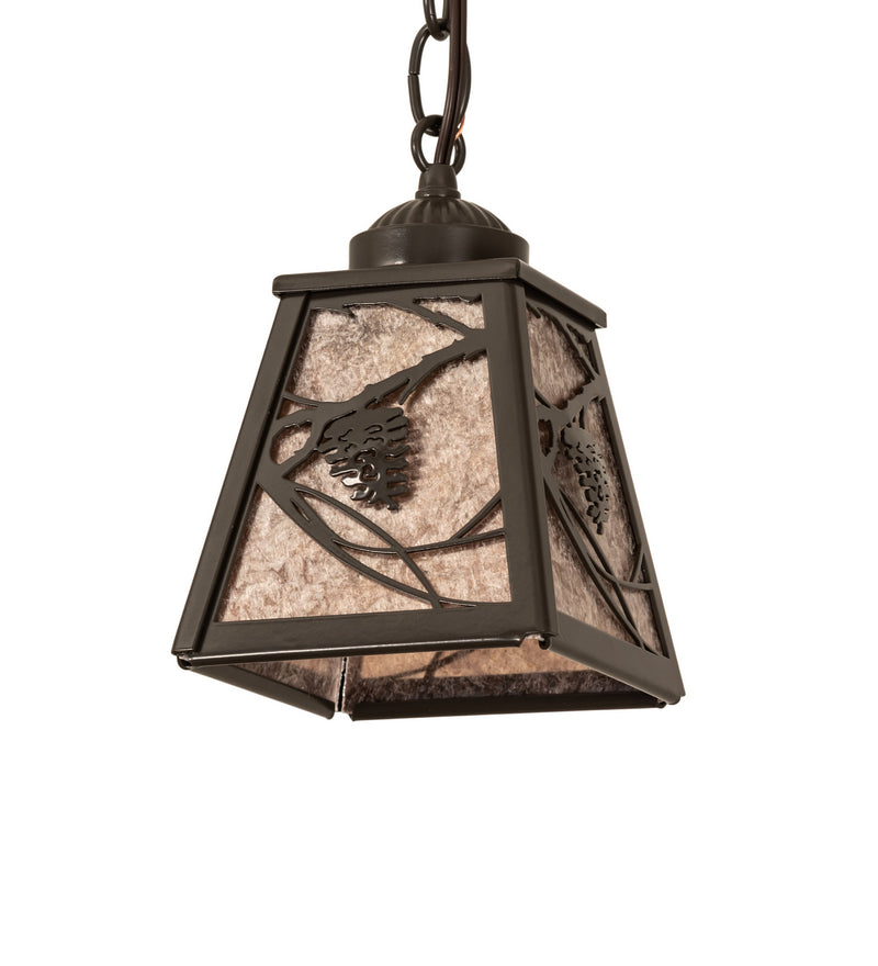 Meyda Tiffany 249659 One Light Mini Pendant, Timeless Bronze