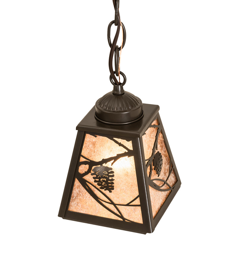 Meyda Tiffany 249659 One Light Mini Pendant, Timeless Bronze