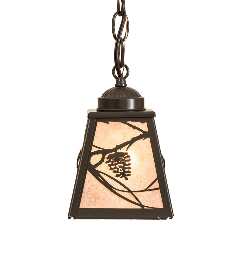 Meyda Tiffany 249659 One Light Mini Pendant, Timeless Bronze