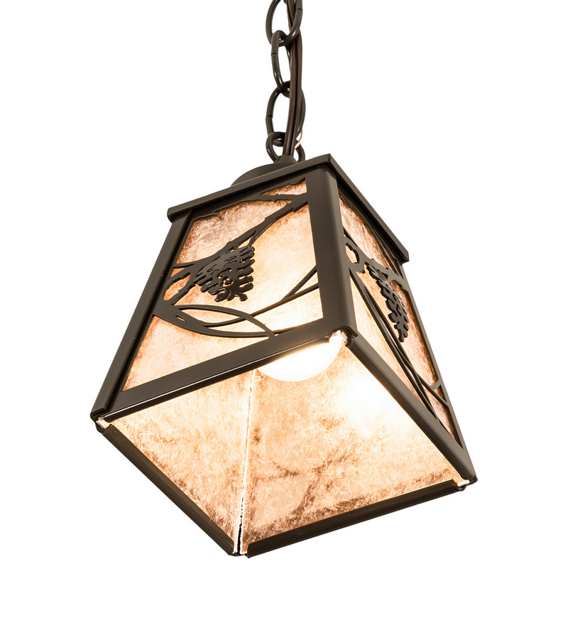 Meyda Tiffany 249659 One Light Mini Pendant, Timeless Bronze