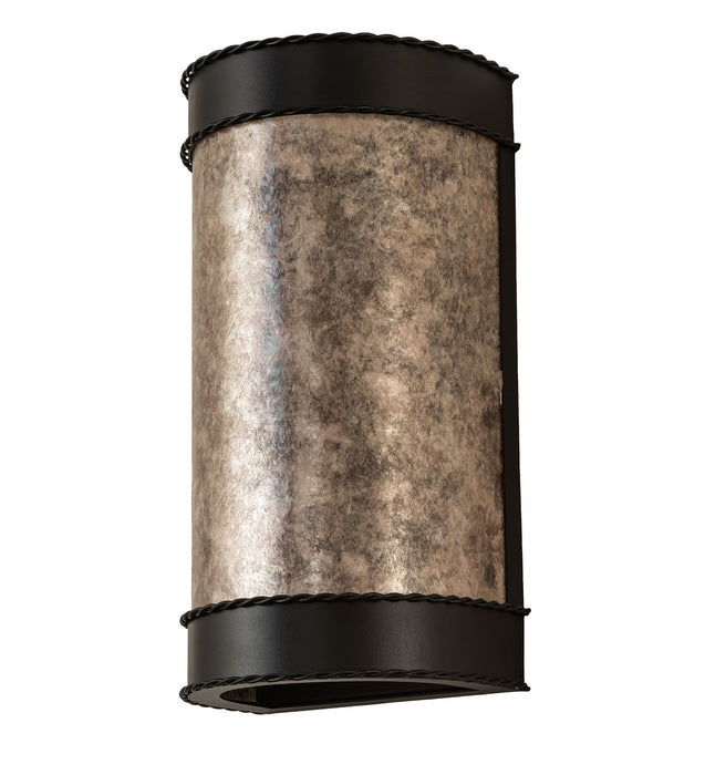 Meyda Tiffany 249768 Two Light Wall Sconce, Old Wrought Iron