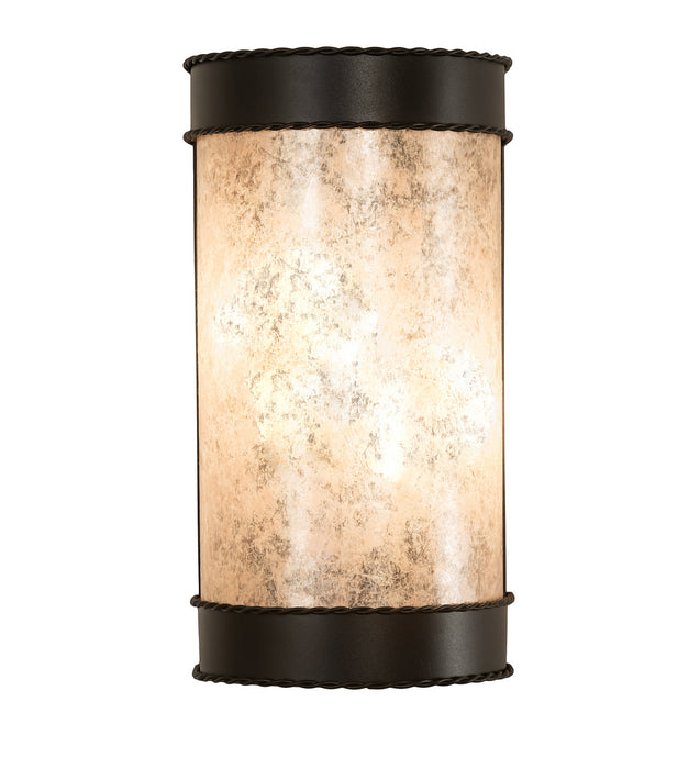 Meyda Tiffany 249768 Two Light Wall Sconce, Old Wrought Iron