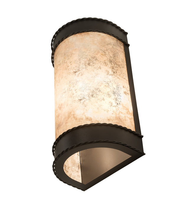 Meyda Tiffany 249768 Two Light Wall Sconce, Old Wrought Iron