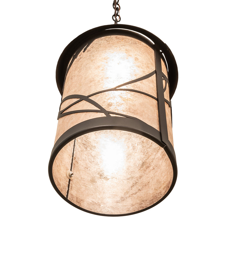 Meyda Tiffany 249973 One Light Pendant, Textured Black