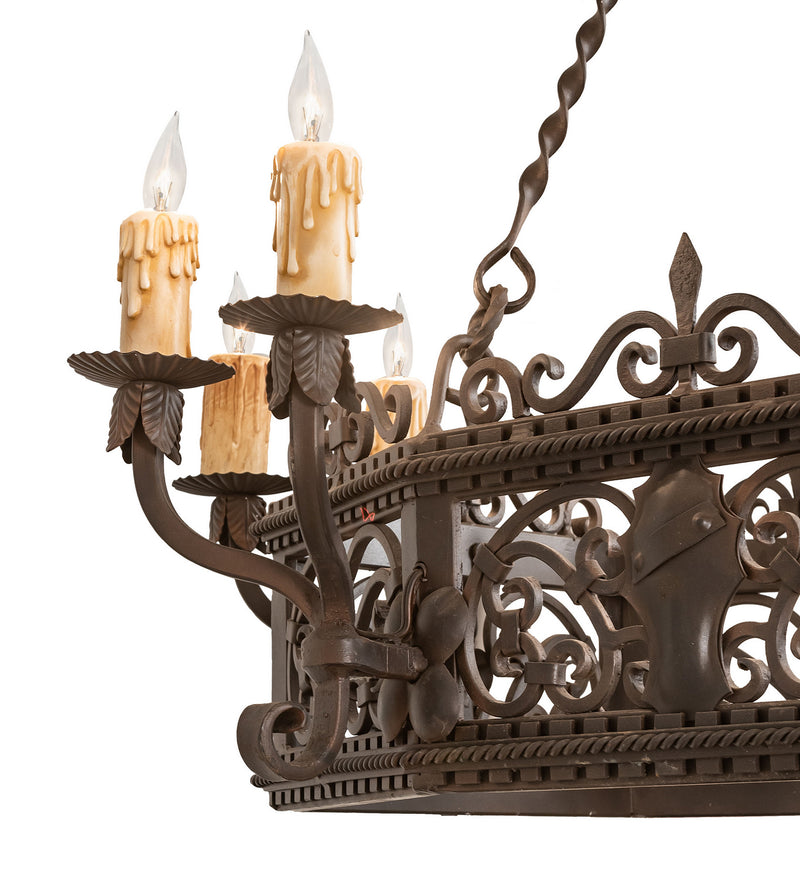 Meyda Tiffany 250747 12 Light Chandelier, Oil Rubbed Bronze