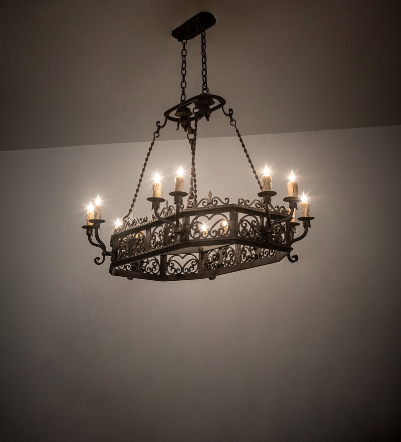 Meyda Tiffany 250747 12 Light Chandelier, Oil Rubbed Bronze
