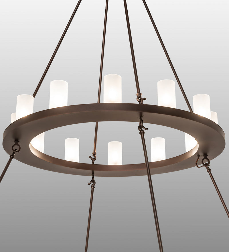 Meyda Tiffany 250828 36 Light Chandelier, Mahogany Bronze