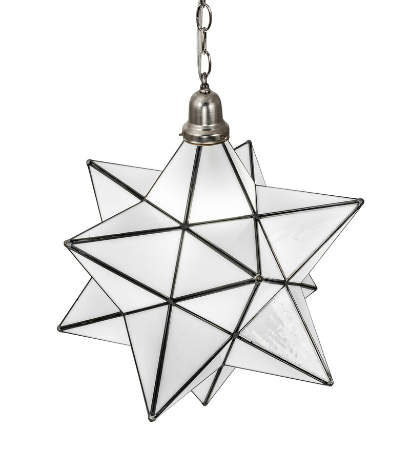 Meyda Tiffany 250854 One Light Pendant, Brushed Nickel