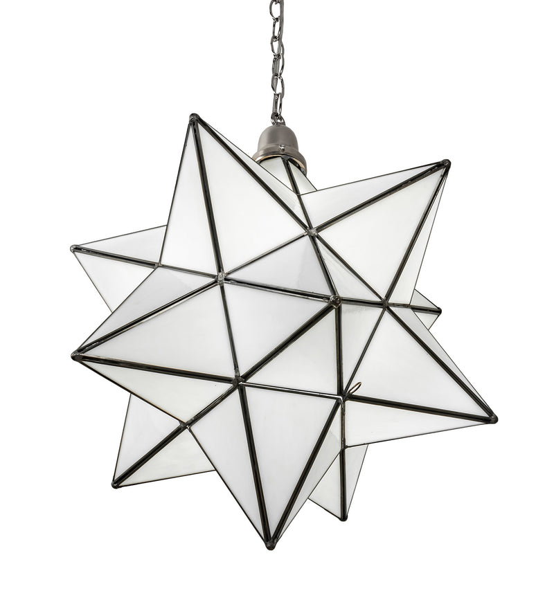 Meyda Tiffany 250854 One Light Pendant, Brushed Nickel
