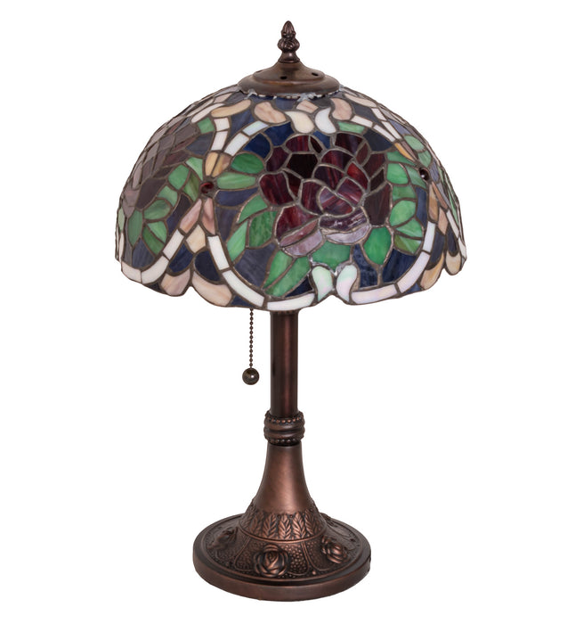 Meyda Tiffany 251062 One Light Table Lamp, Mahogany Bronze