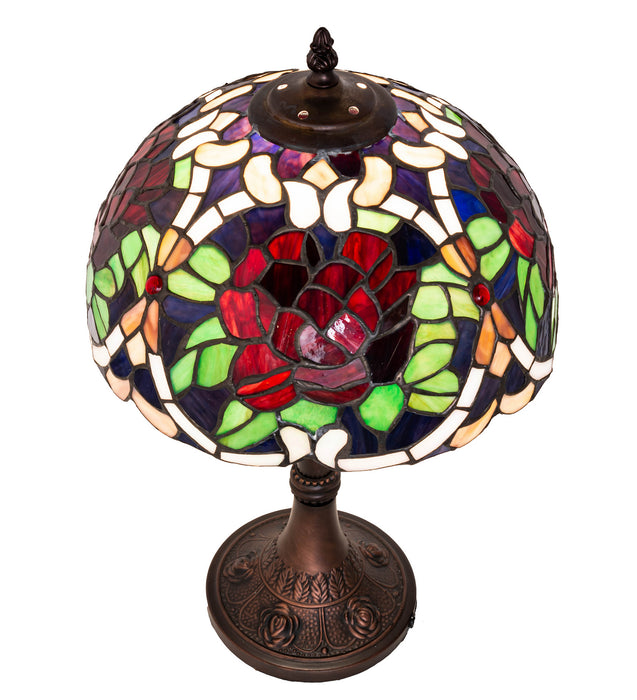 Meyda Tiffany 251062 One Light Table Lamp, Mahogany Bronze
