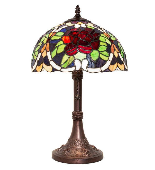 Meyda Tiffany 251062 One Light Table Lamp, Mahogany Bronze