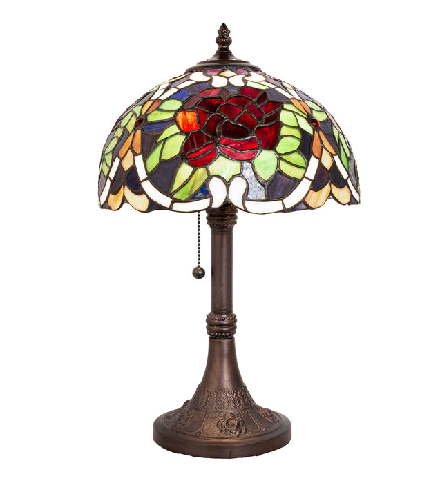 Meyda Tiffany 251062 One Light Table Lamp, Mahogany Bronze