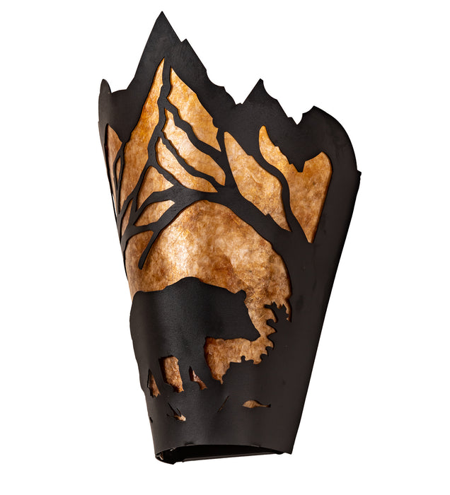 Meyda Tiffany 251248 One Light Wall Sconce, Textured Black