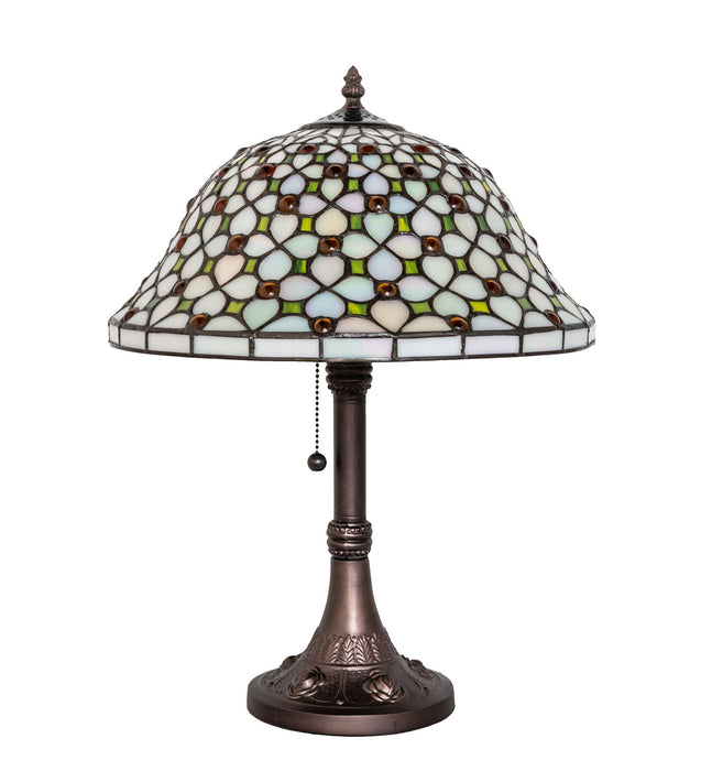 Meyda Tiffany 251312 One Light Table Lamp, Mahogany Bronze