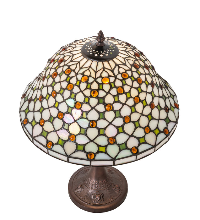 Meyda Tiffany 251312 One Light Table Lamp, Mahogany Bronze