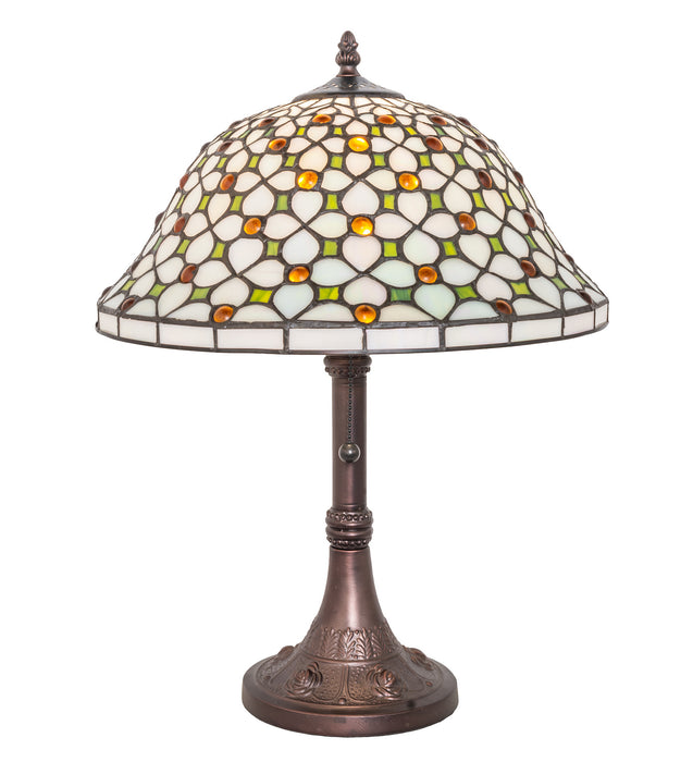 Meyda Tiffany 251312 One Light Table Lamp, Mahogany Bronze