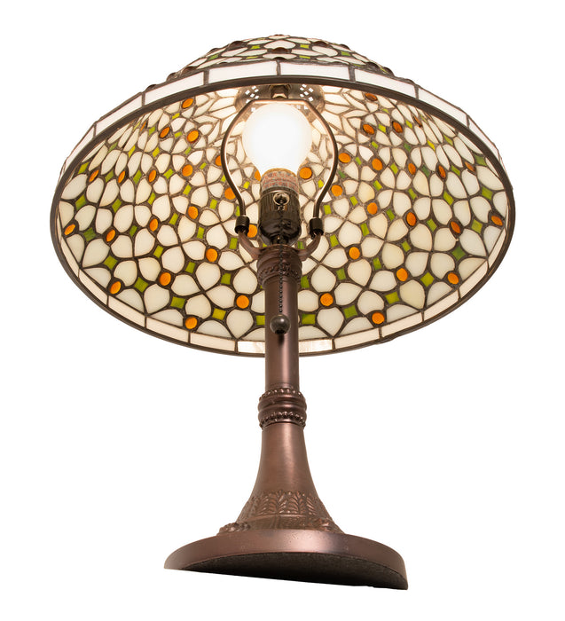 Meyda Tiffany 251312 One Light Table Lamp, Mahogany Bronze
