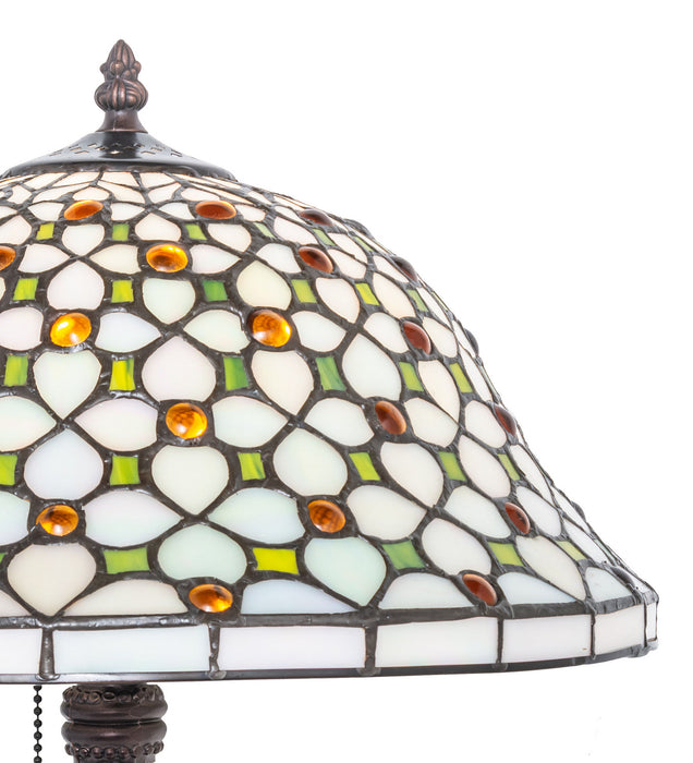 Meyda Tiffany 251312 One Light Table Lamp, Mahogany Bronze