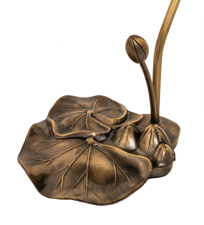 Meyda Tiffany 37832 One Light Table Base, Mahogany Bronze