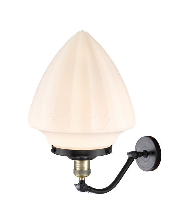 Innovations 515-1W-BAB-G661-12 One Light Wall Sconce, Black Antique Brass