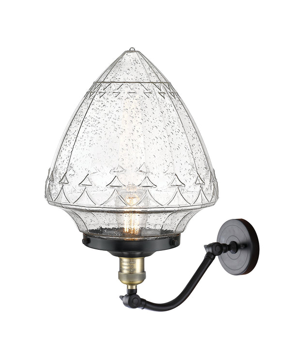 Innovations 515-1W-BAB-G664-12 One Light Wall Sconce, Black Antique Brass