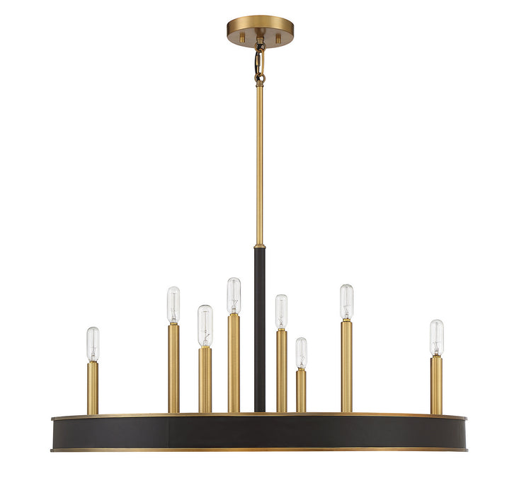 Savoy House 1-1716-8-322 Eight Light Chandelier, Warm Brass