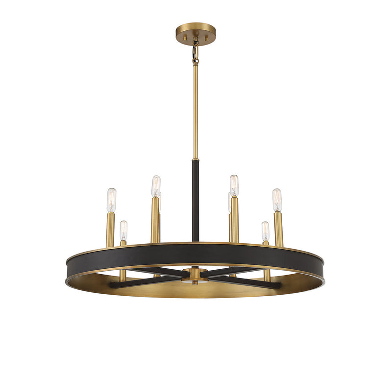 Savoy House 1-1716-8-322 Eight Light Chandelier, Warm Brass