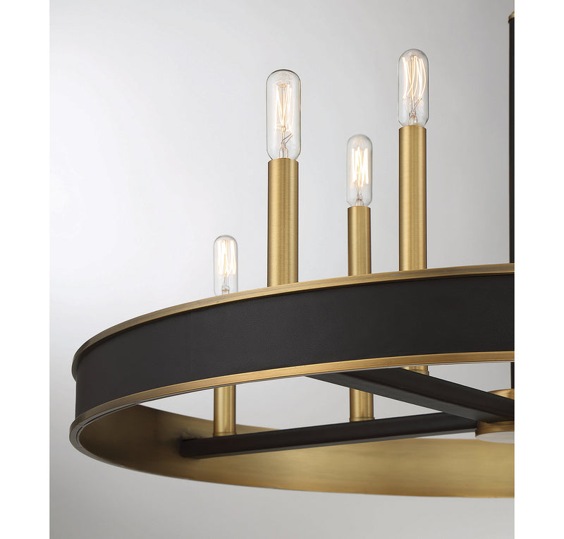 Savoy House 1-1716-8-322 Eight Light Chandelier, Warm Brass