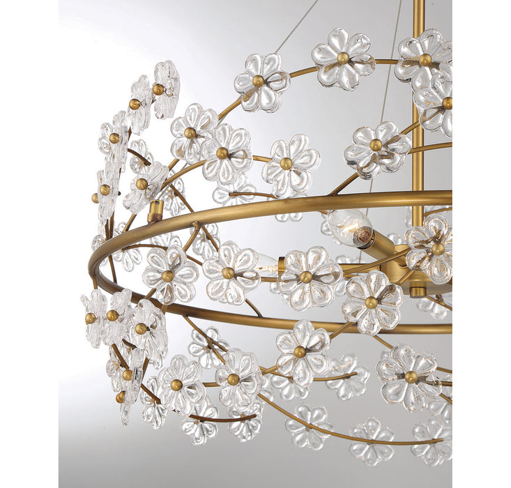Savoy House 1-1727-5-322 Five Light Chandelier, Warm Brass
