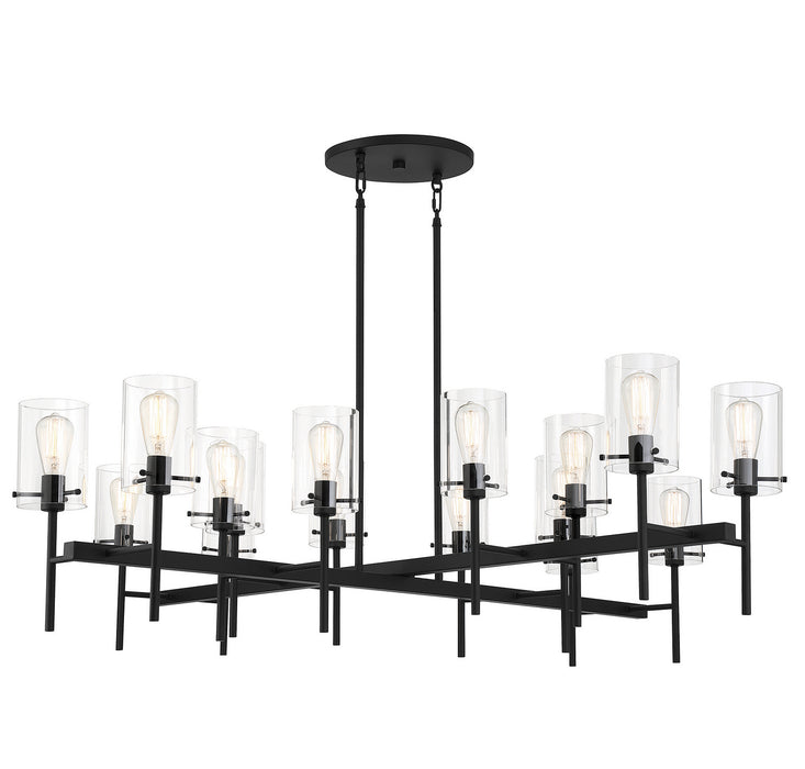 Savoy House 1-1800-16-89 16 Light Chandelier, Matte Black