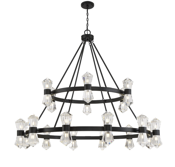 Savoy House 1-1938-36-89 LED Chandelier, Matte Black