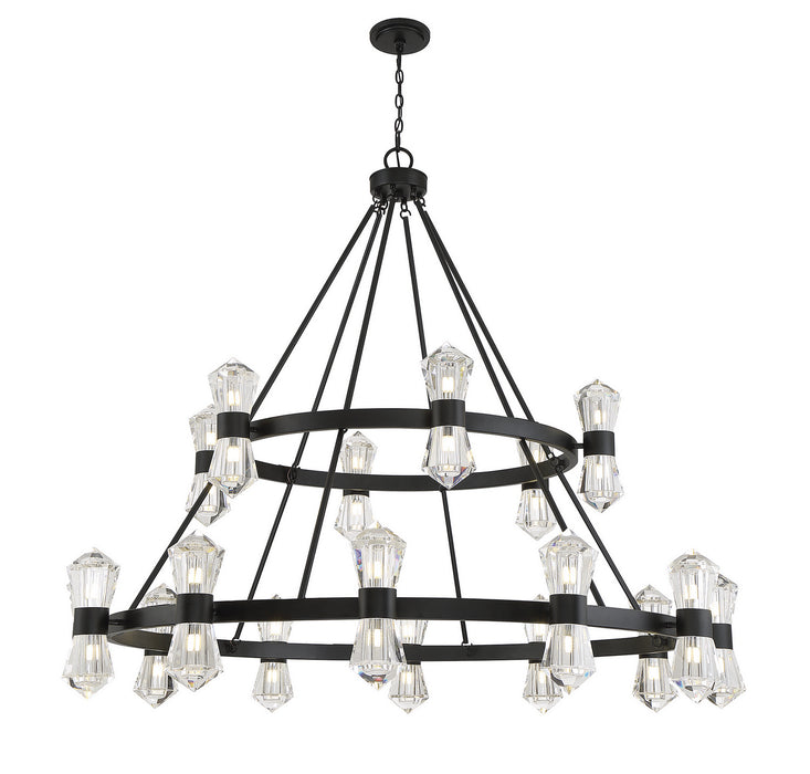 Savoy House 1-1938-36-89 LED Chandelier, Matte Black