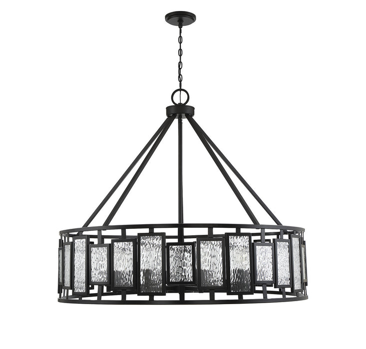 Savoy House 1-1943-10-89 Ten Light Chandelier, Matte Black