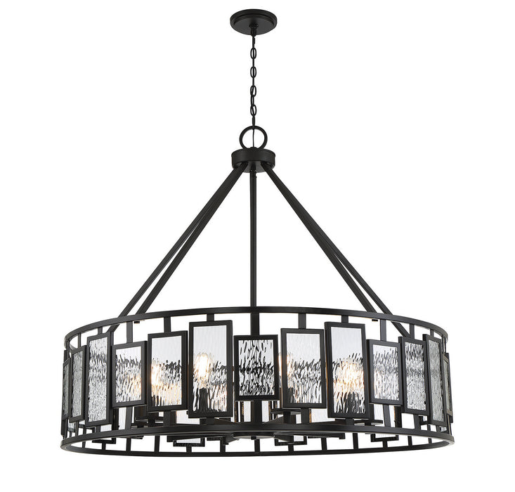 Savoy House 1-1943-10-89 Ten Light Chandelier, Matte Black