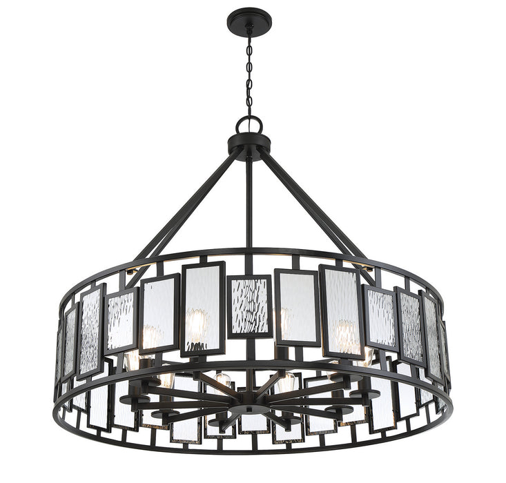 Savoy House 1-1943-10-89 Ten Light Chandelier, Matte Black